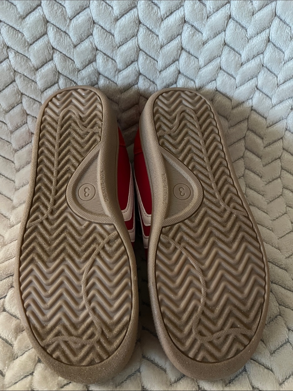 Cat & Jack Red Kids Sneakers with White Side Stripe - Picture 6 of 7
